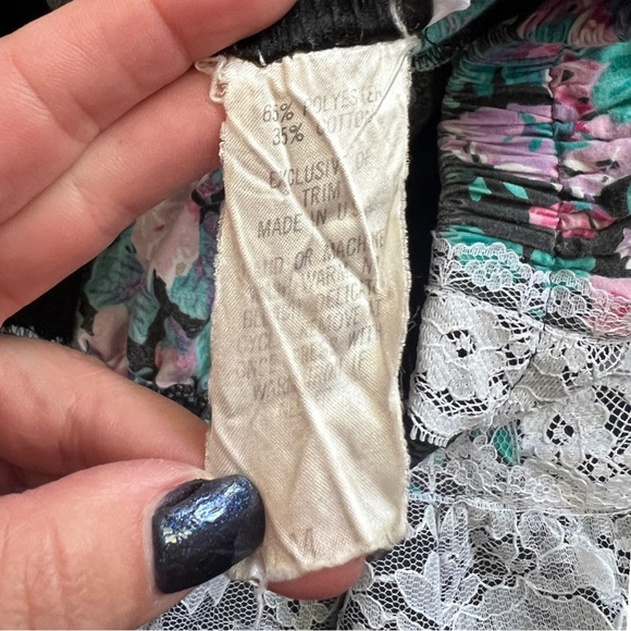 VTG 80’s/90’s Pitchfork Brand Square Dancing Floral lace Top (S) & Skirt (M) set - Picture 6 of 13